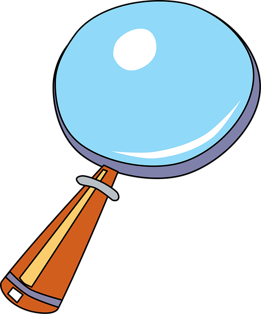 Free enlarge glass magnifying vector