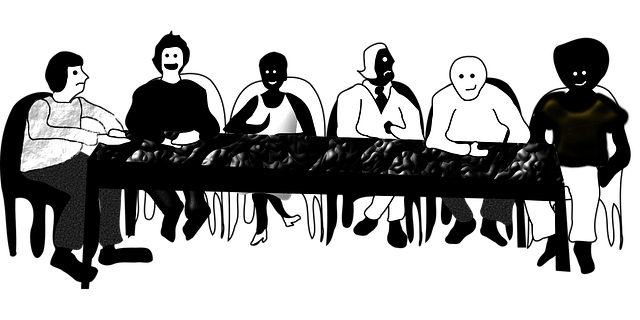 Free people table team vector