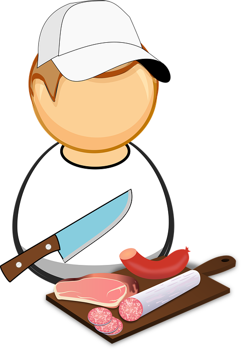 漫画人物切菜板食品 免费矢量图形pixabay