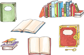 Buku Perpustakaan Membaca - Gambar vektor gratis di Pi…