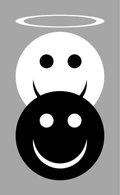 Free angel bad devil illustration