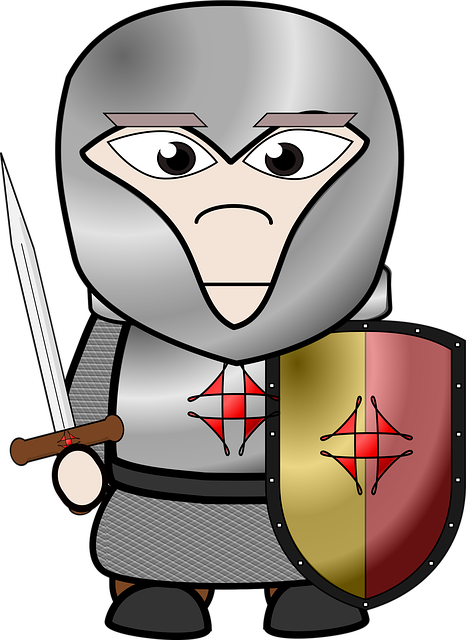 Free armor comic characters fantasy vector