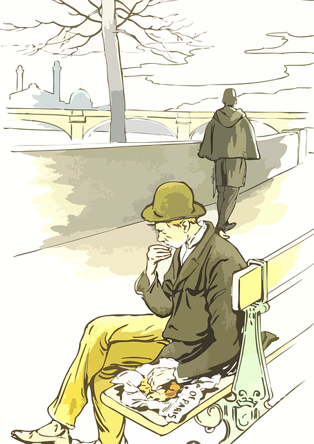 Free bridge river riverbank illustration