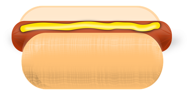 Free hotdog sandwich cheese illustration