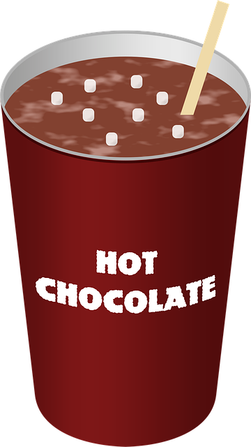 Free beverage chocolate coffee shop illustration