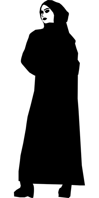 Free muslim silhouette woman illustration
