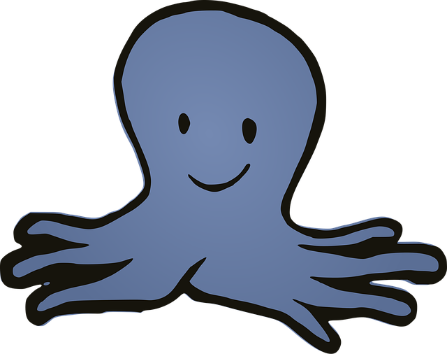 Free octopus animal cartoon vector