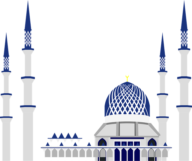 Free architecture asia blue vector