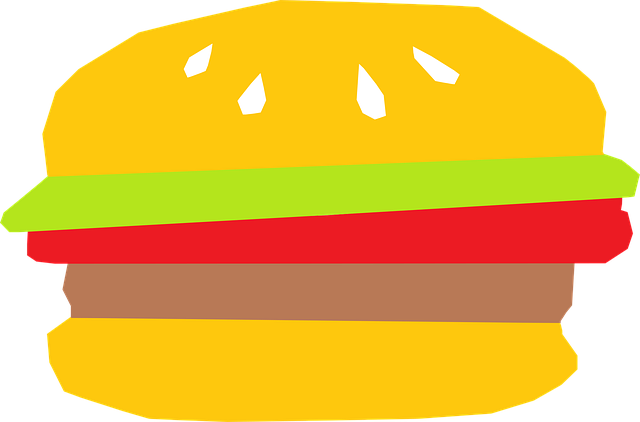 Free burger cartoon stuff vector