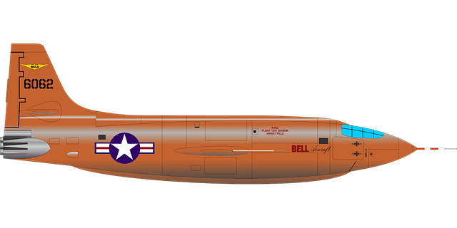 Free airplane historical sound barrier vector