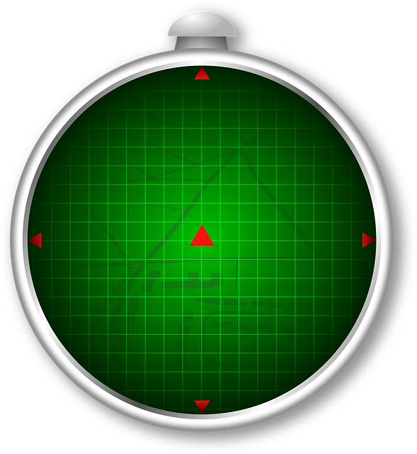 Free radar game navigation vector