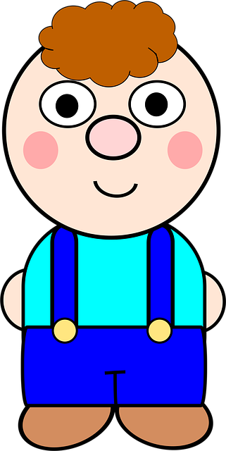 Free boy braces cartoon illustration