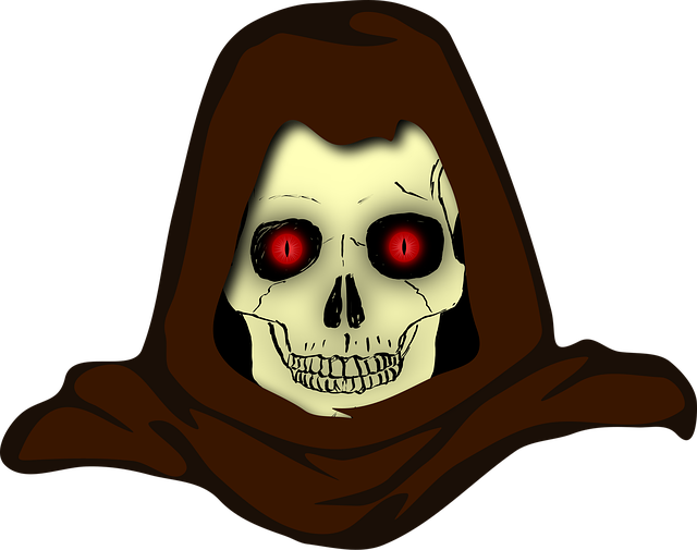 Free creature evil hood vector