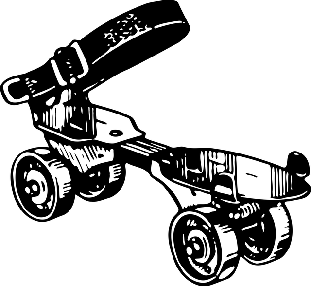 Free recreation roller skate skating illustration
