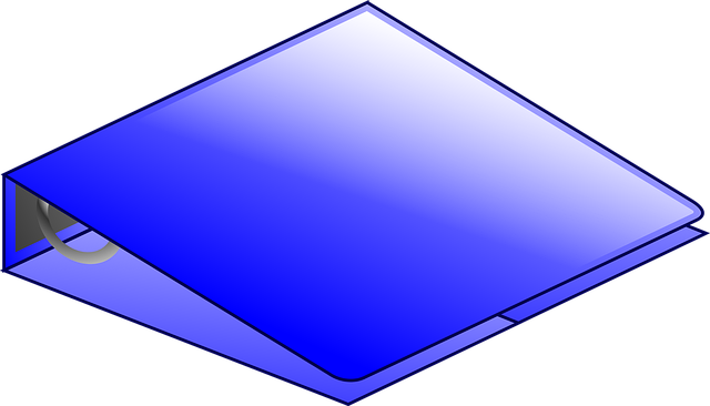 Free binder file folder vector