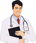 boy, cartoon, checkup