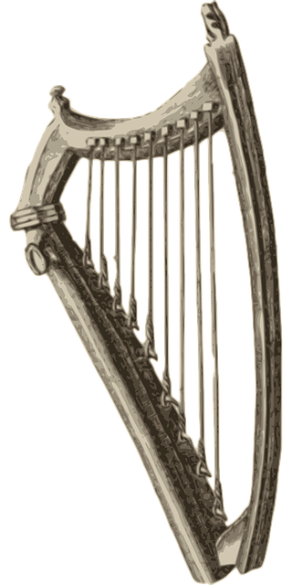 Keltisch, Harfe, Instrument, Musik