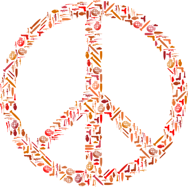 Free peace sign symbol vector