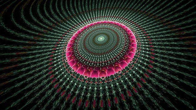 Free fractal circle fantasy illustration