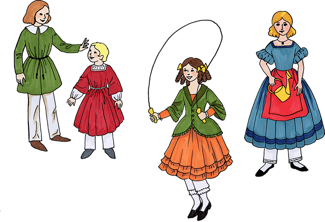 Free boys children clothes illustration