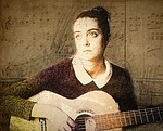 girl, guitar, music