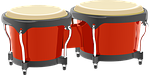 bongos, instrument, music