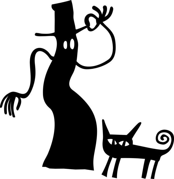 Nero, Blob, Fantasma, Spauracchio, Cartone Animato, Cat
