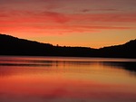 hickey lake, québec, sunset