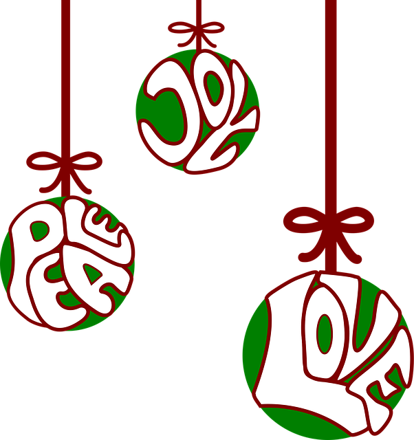 Free balls christian christmas vector