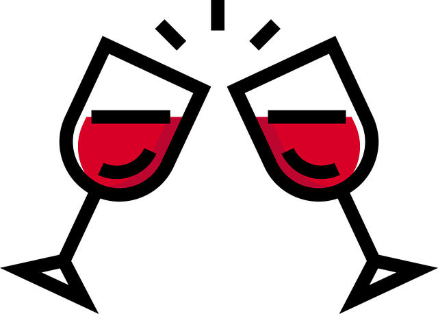 Free glasses red toast vector