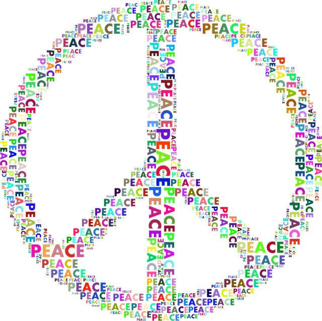 Free peace sign symbol illustration