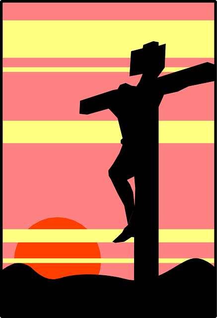 Free christ christian crucifixion illustration