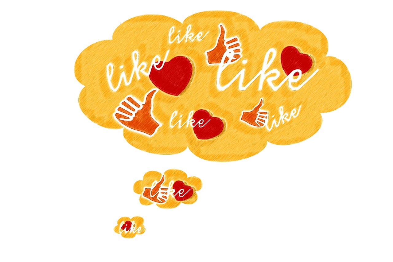 Free like cloud heart illustration