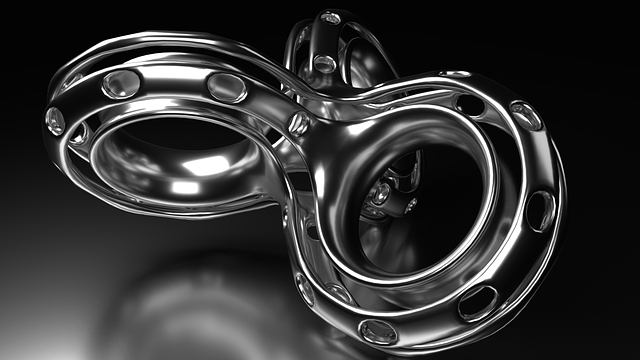 Torus, Ring, Stahl, Design, Geometrisch