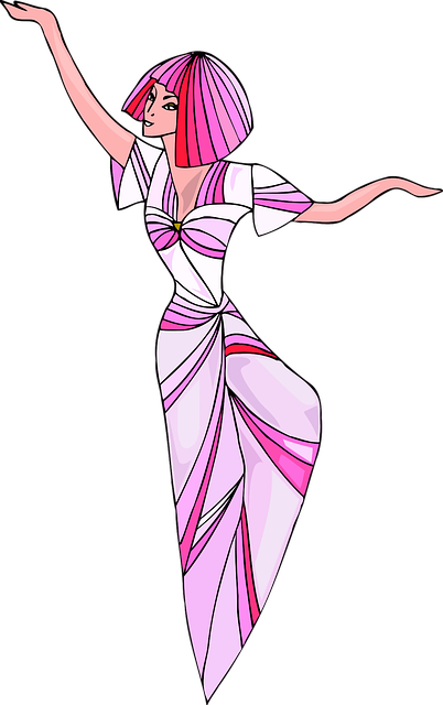 Free abstract colourful dance illustration