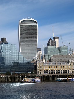 Londres, Jardin Du Ciel, Tamise, Ville