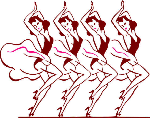Free abstract comic characters dance vector