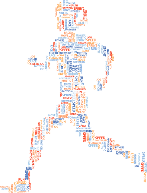 Free athlete athletic running vector
