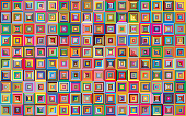 Free retro squares abstract illustration