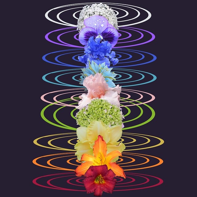 Free chakra spiritual flower illustration