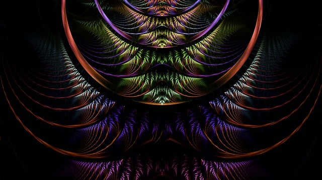 Free fractal colorful pattern illustration