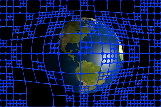 Free web networking europe illustration