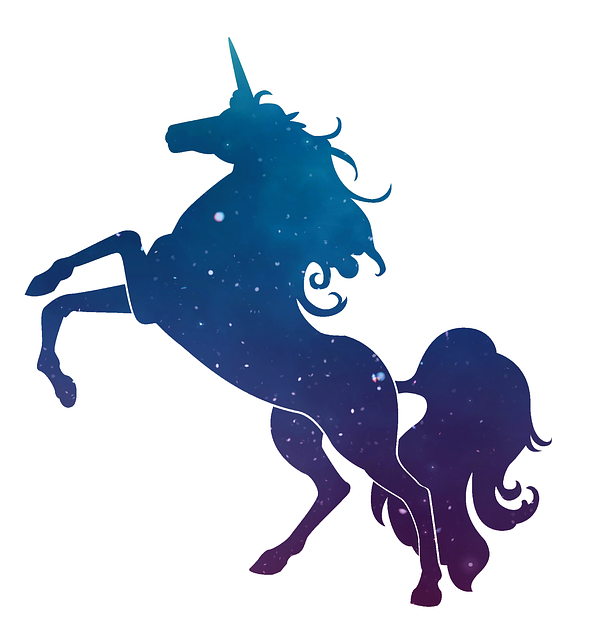 Free unicorn dream sky illustration
