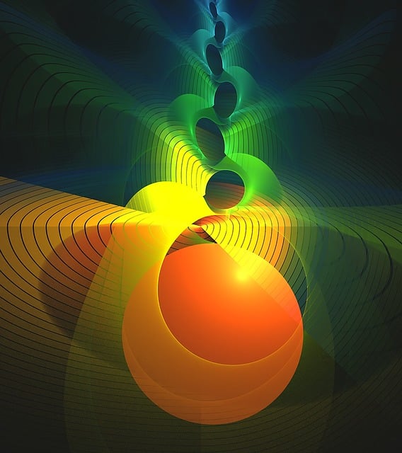 Free fractal color the lines illustration
