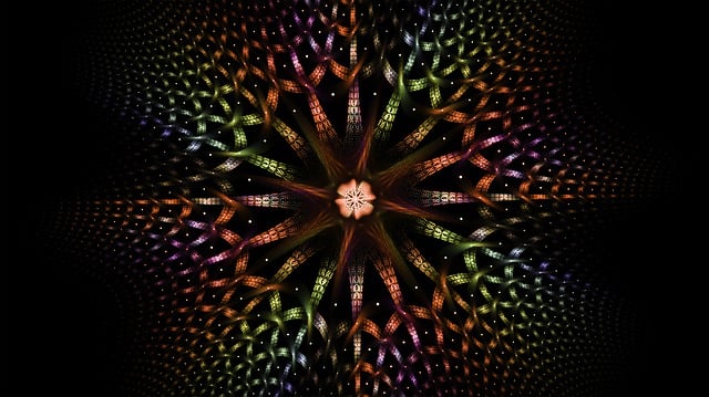 Free fractal colorful pattern illustration