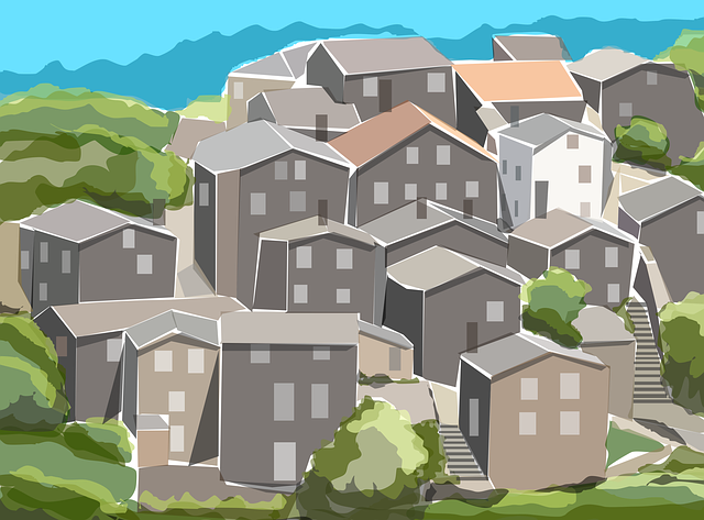Free village place portugal illustration
