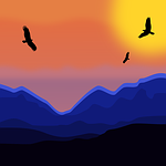 birds, animals, silhouettes