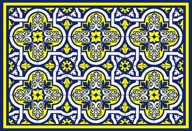 Free tiles panel decorative illustration