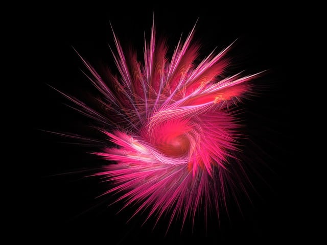 Free fractal light light fractal illustration
