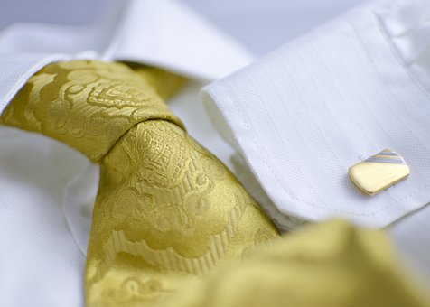 Shirt, Tie, Cuflink, Formal, Business